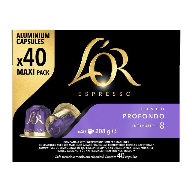 Kapsuly pre espressá L’OR Lungo Profondo (40 ks)