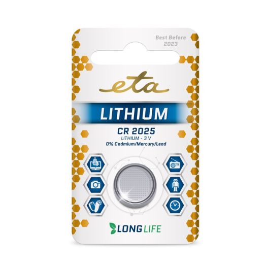 ETA PREMIUM CR2025, blister 1ks