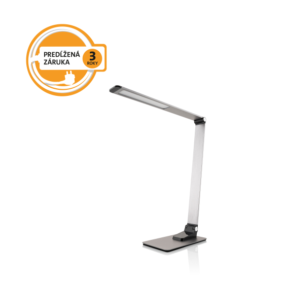 Stolná lampa ETA 4892 90000 stmievateľná, USB port, 9W sivá - obrázek č. 1