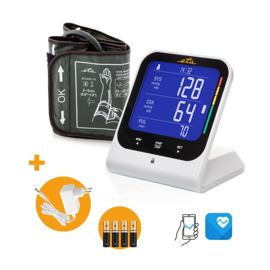 Tlakomer na pažu ETA SMART 4297 90000 biely - obrázek č. 1