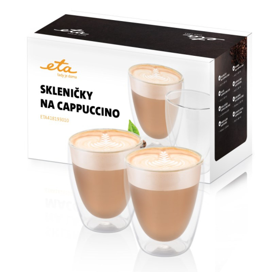 Poháre na cappuccino ETA 4181 93010 sklo - obrázek č. 1
