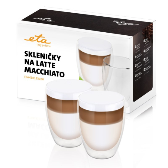 Poháre na latte macchiato ETA 4181 93020 sklo - obrázek č. 1