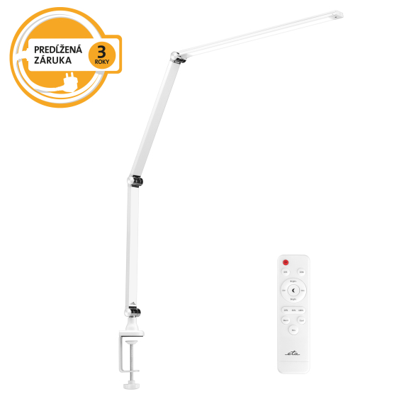 Stolná lampa ETA 2893 90010 stmievateľná, diaľkový ovládač, 10W biela - obrázek č. 1