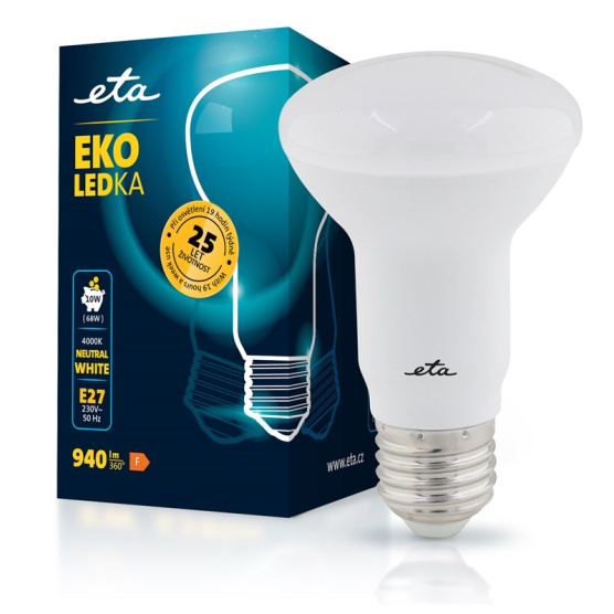 LED žiarovka ETA EKO LEDka reflektor 10W, E27, neutrálna biela - obrázek č. 1