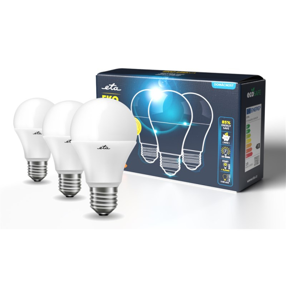 LED žiarovka ETA EKO LEDka klasik 15W, E27, teplá biela, 3ks - obrázek č. 1