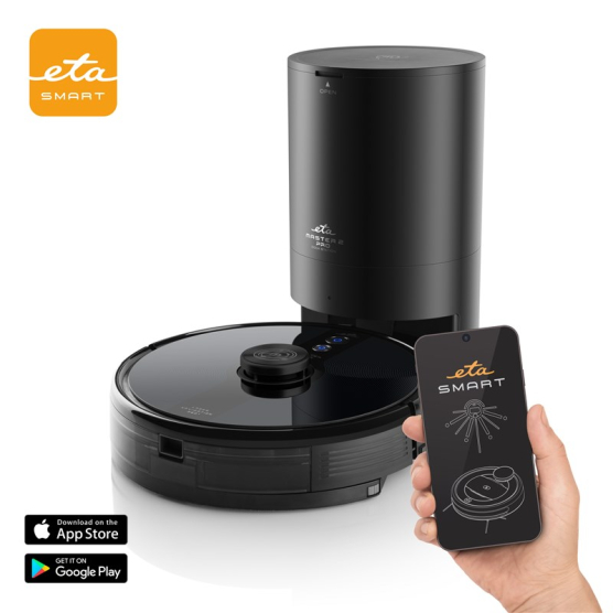 Robotický vysávač ETA Master 2 PRO 6229 90000 čierny - obrázek č. 1