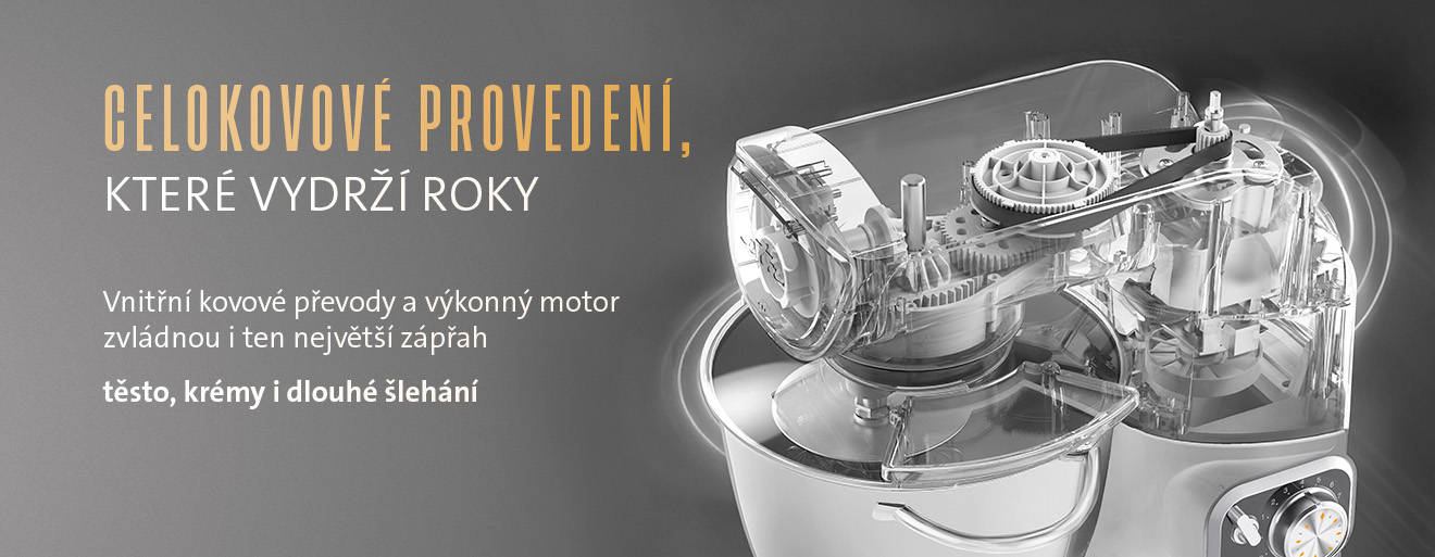 Kuchyňský robot ETA Gratus Evo Max II, celokovové provedení