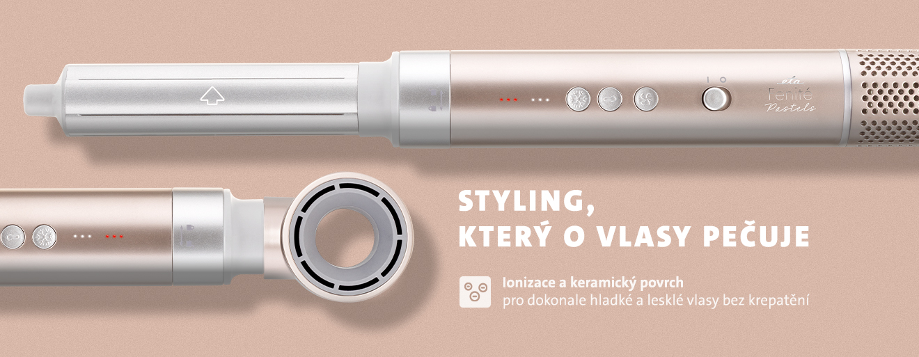 Styler ETA Fenité Pastels - ionizace a keramický povrch