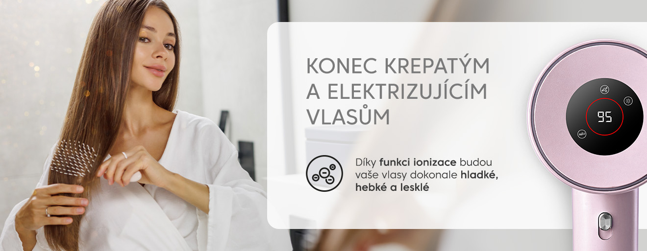 Fén ETA Fenité Pastels, funkce ionizace