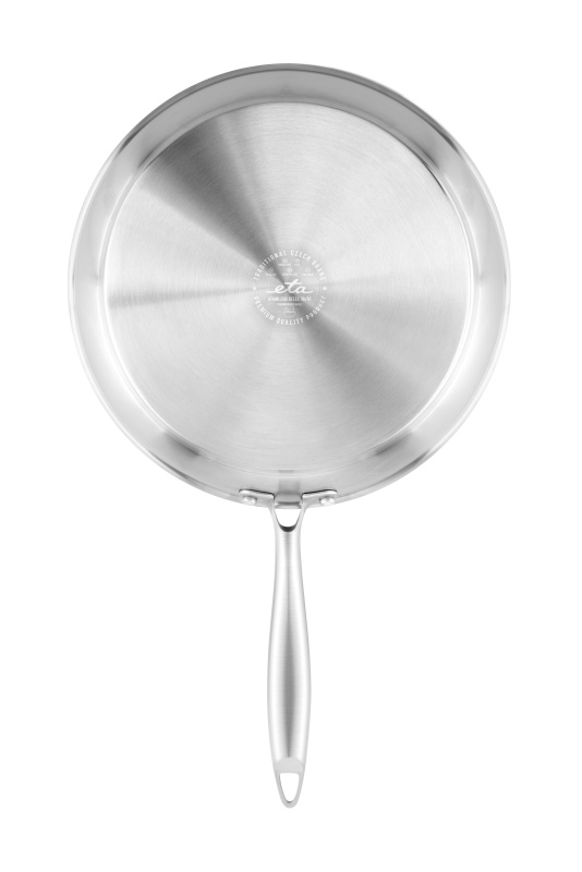 Panvica ETA INOX 5930 90000, 28 cm čierna/strieborná