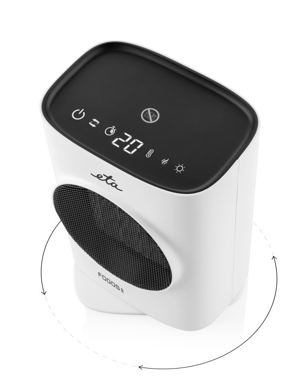 Teplovzdušný ventilátor ETA Fogos II 4623 90000 biely
