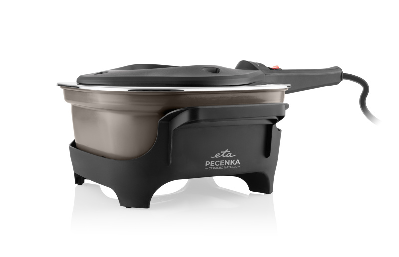 Elektrický hrniec na pečenie ETA Pečenka Ceramic Natura 0133 900051 sivý