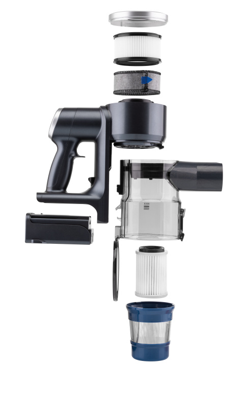 Tyčový vysávač ETA Panther PRO 7250 90000 s odsávací stanicí čierny