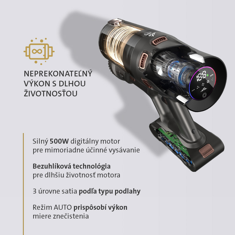 Tyčový vysávač ETA Terier 5247 90000 hnedý