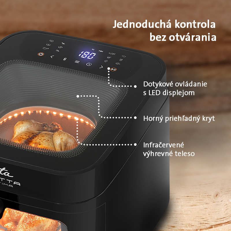 Fritéza teplovzdušná ETA Fritta Ultima 7168 90000 čierna