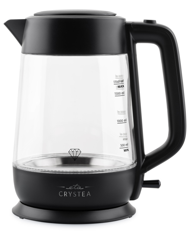 Rýchlovarná kanvica ETA Crystea 6154 90000 čierna/sklo