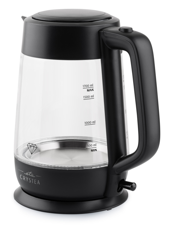 Rýchlovarná kanvica ETA Crystea 6154 90000 čierna/sklo