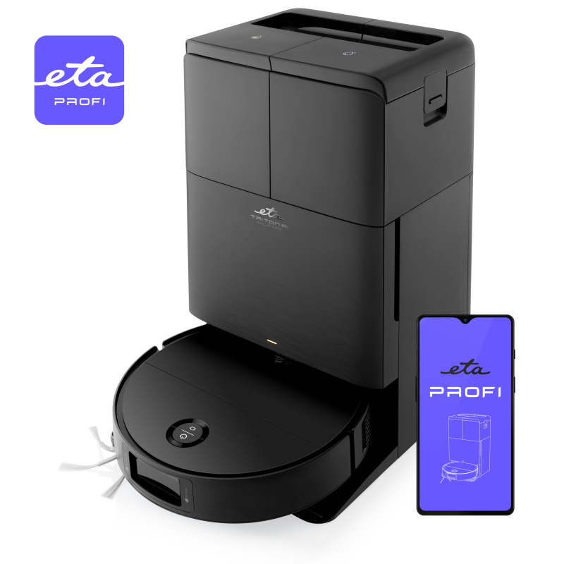 Robotický vysávač ETA Triton AI Aqua Pro 8993 90000 čierny