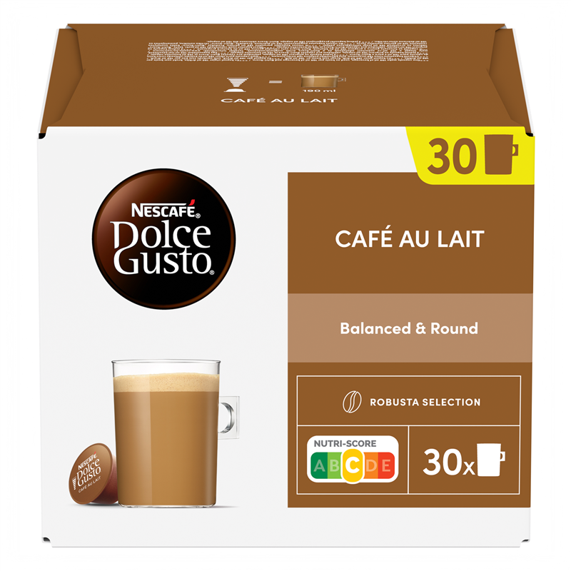 Kapsuly pre espressá NESCAFÉ Dolce Gusto® Café au Lait 30 ks