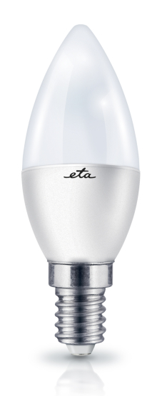 LED žiarovka ETA EKO LEDka svíčka 5,5W, E14, studená bílá