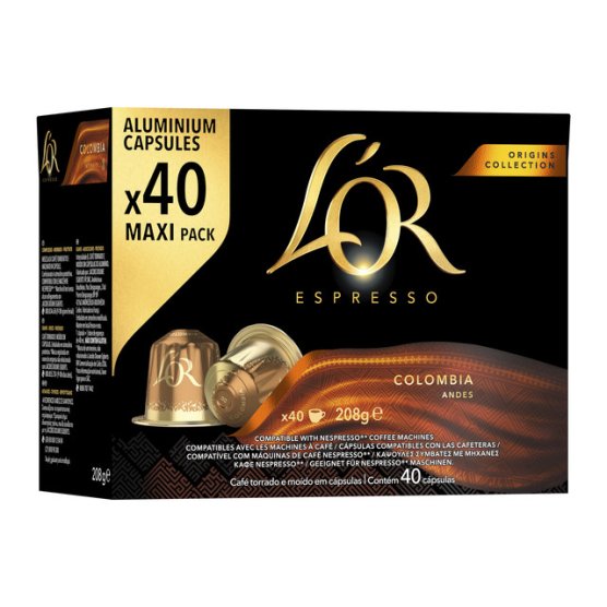 Kapsuly pre espressá L’OR Espresso Colombia (40 ks) - vedlejší obrázek č. 2