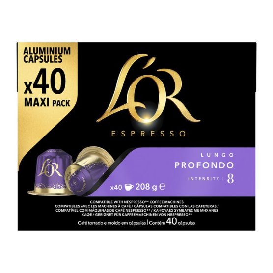 Kapsuly pre espressá L’OR Lungo Profondo (40 ks) - vedlejší obrázek č. 1