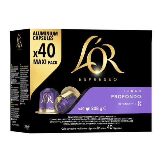 Kapsuly pre espressá L’OR Lungo Profondo (40 ks) - vedlejší obrázek č. 2