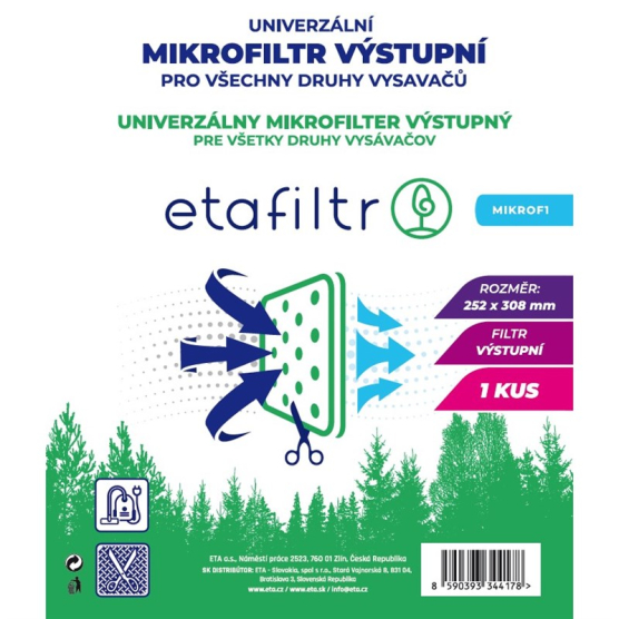 Filter ETA MIKROF1 biely
