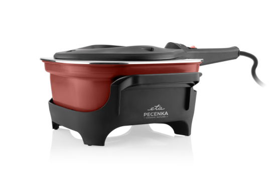Elektrický hrniec na pečenie ETA Pečenka Ceramic Natura 0133 900053 červený