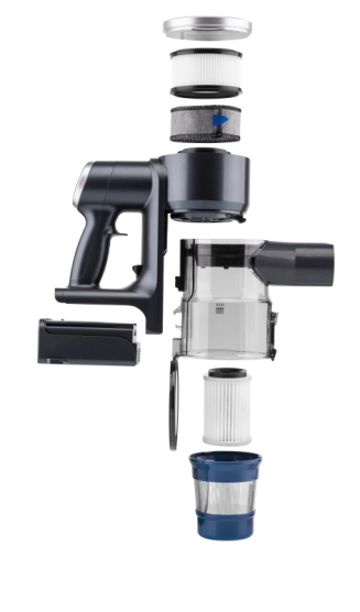 Tyčový vysávač ETA Panther PRO 7250 90000 s odsávací stanicí čierny