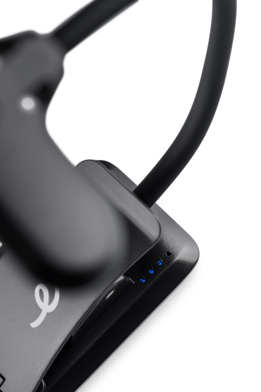 Stolná lampa ETA 089490000 s klipom, nabíjacia, stmievateľná čierna