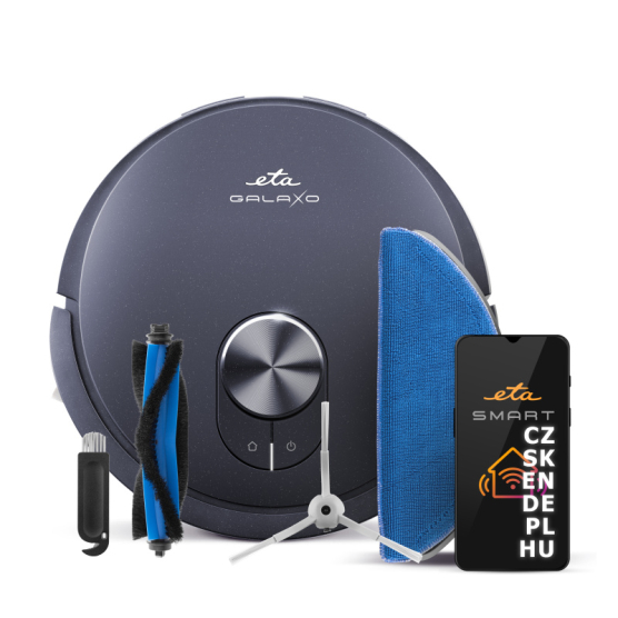Robotický vysávač ETA Galaxo 4239 90000 čierny/modrý