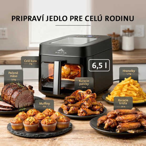Fritéza teplovzdušná ETA Fritta Ultima 7168 90000 čierna - vedlejší obrázek č. 7