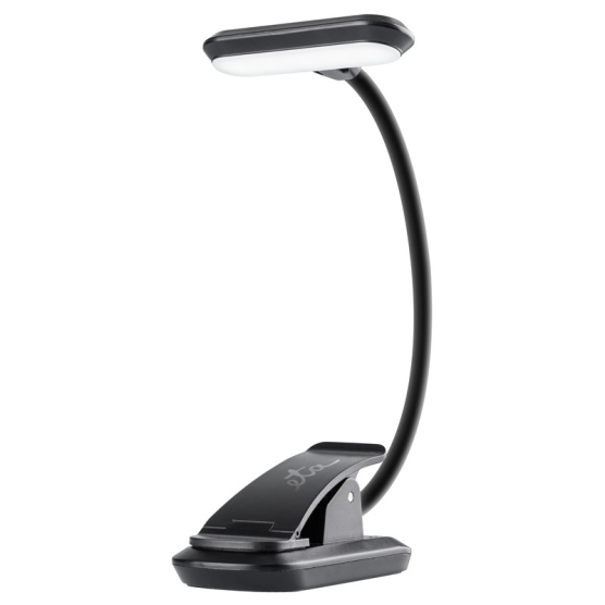Stolná lampa ETA 089490000 s klipom, nabíjacia, stmievateľná čierna - vedlejší obrázek č. 1