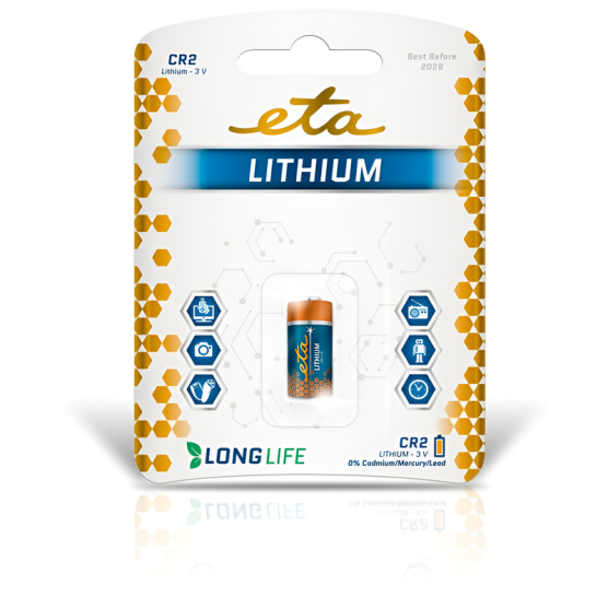 Batéria lítiová ETA PREMIUM CR2, blister 1ks - vedlejší obrázek č. 1