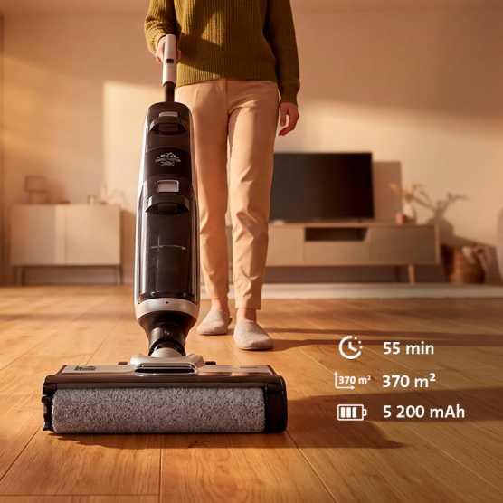 Čistič tvrdých podláh ETA Wash Master AI 7257 90000 čierna/strieborná - obrázek č. 2