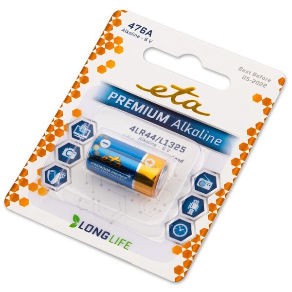 Batéria alkalická ETA PREMIUM ALKALINE 476A, blister 1 ks
