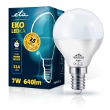LED žiarovka ETA EKO LEDka mini globe 7W, E14, teplá biela