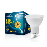 LED žiarovka ETA EKO LEDka bodová 4W, GU10, teplá bílá