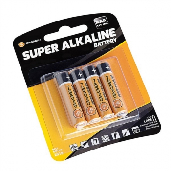 Batéria alkalická GoGEN SUPER ALKALINE AAA, LR03, blister 4ks
