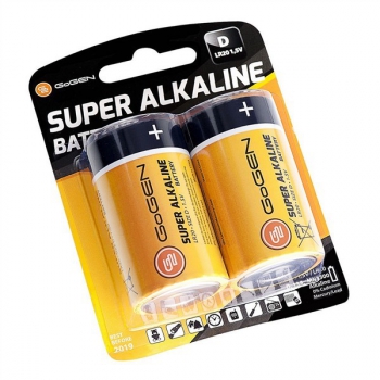 Batéria alkalická GoGEN SUPER ALKALINE D, LR20, blister 2ks
