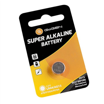 Batéria alkalická GoGEN SUPER ALKALINE LR44, blister 1ks