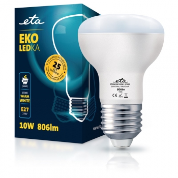 LED žiarovka ETA EKO LEDka reflektor 10W, E27, teplá biela