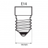 LED žiarovka ETA EKO LEDka mini globe, 4W, E14, teplá biela