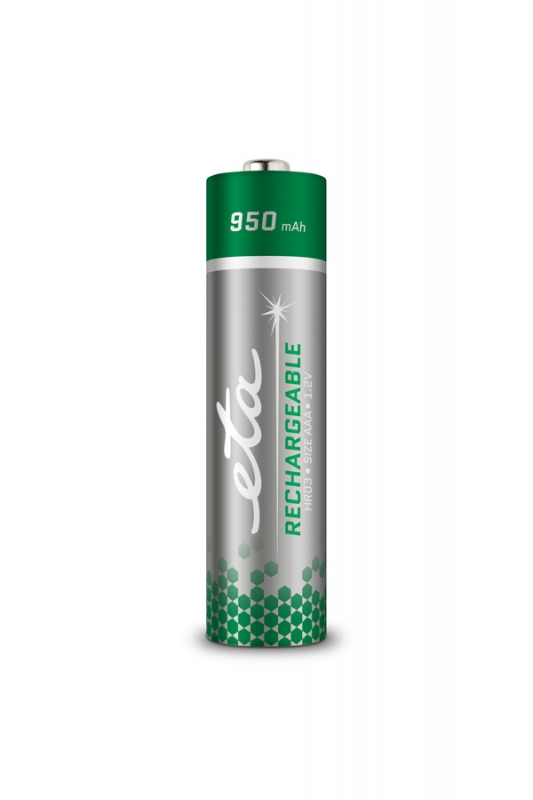 Batéria nabíjacia ETA AAA, HR03, 950mAh, Ni-MH, blister 2ks