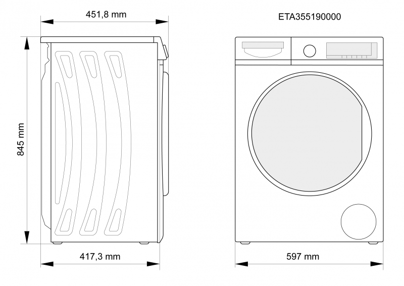Práčka ETA 355190000 biela