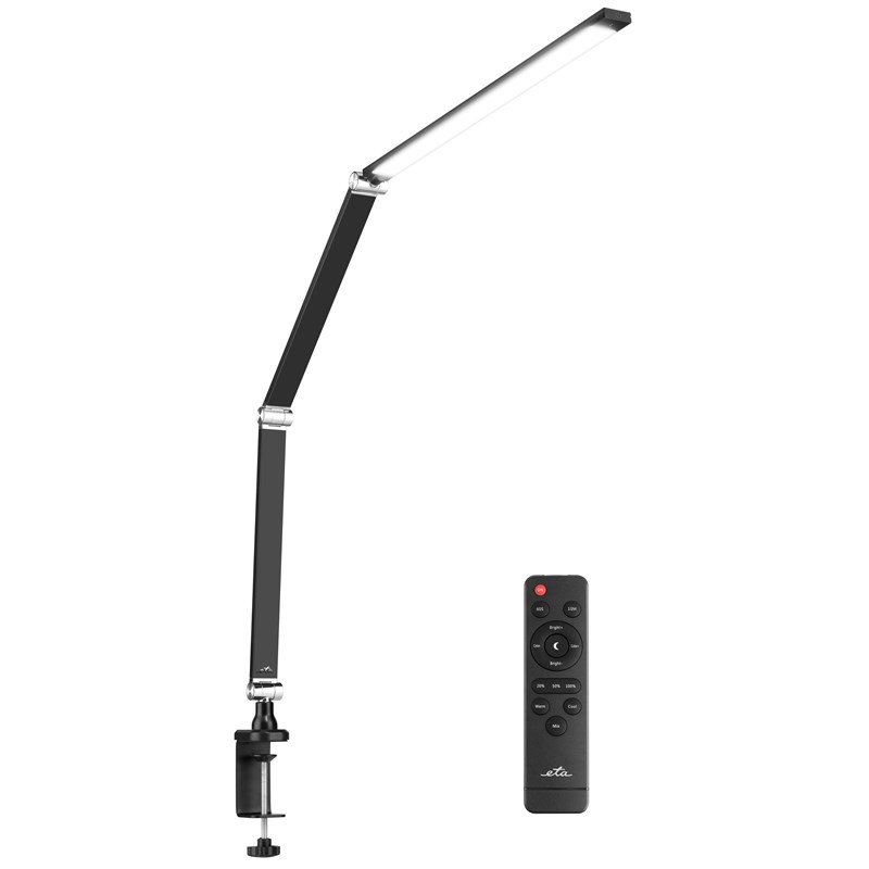 Stolná lampa ETA 2893 90000 stmievateľná, diaľkový ovládač, 10W čierna