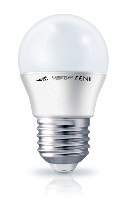 LED žiarovka ETA EKO LEDka mini globe 7W, E27, teplá bílá