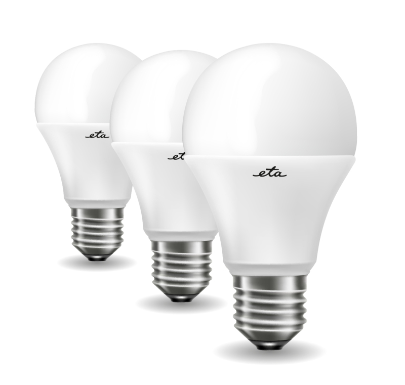 LED žiarovka ETA EKO LEDka klasik 11W, E27, teplá bílá, 3ks