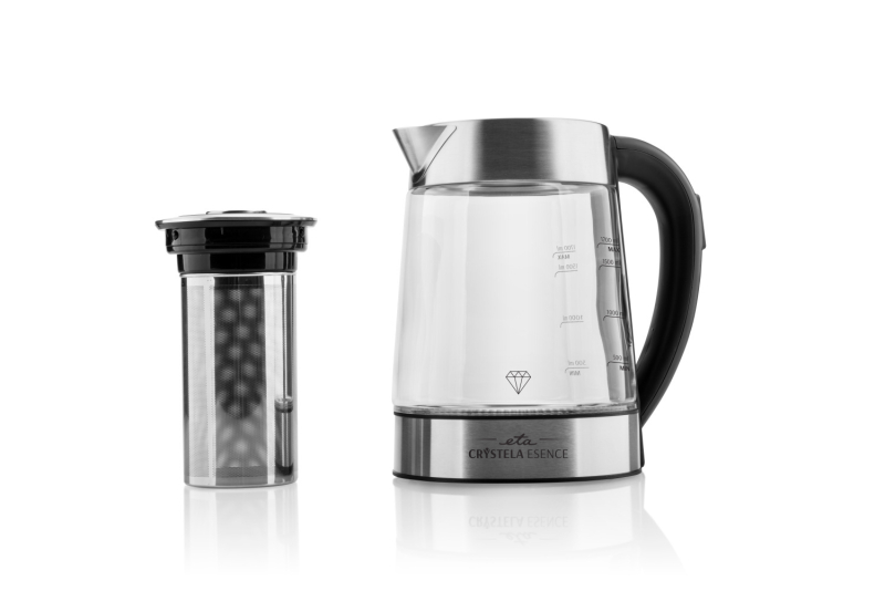 Rýchlovarná kanvica ETA Crystela Esence 815390000 čierna/sklo